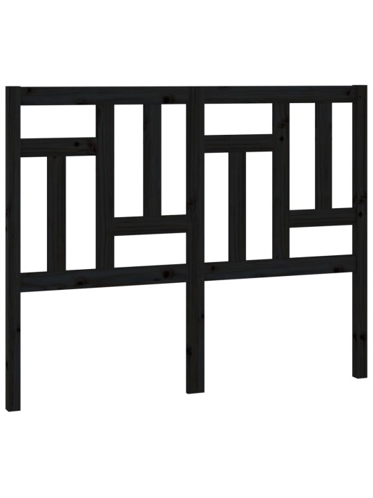 Čelo postele černé 205,5 x 4 x 100 cm masivní borovice