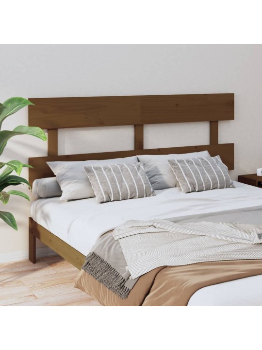 Čelo postele medově hnědé 154 x 3 x 81 cm masivní borovice