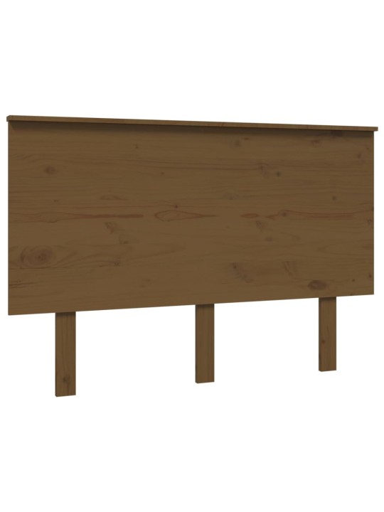 Čelo postele medově hnědé 124 x 6 x 82,5 cm masivní borovice
