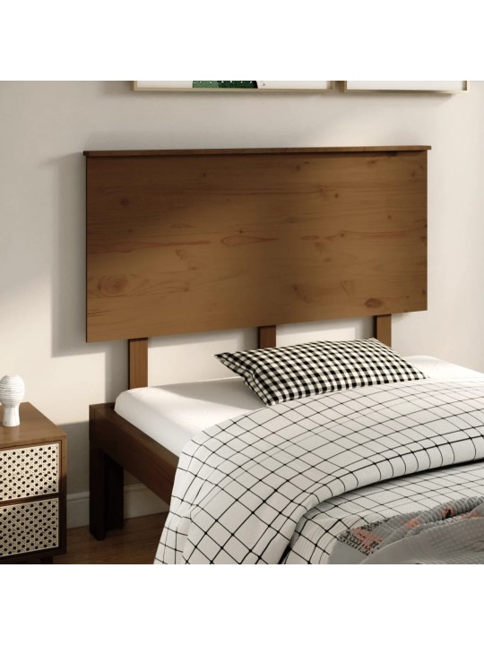 Čelo postele medově hnědé 124 x 6 x 82,5 cm masivní borovice