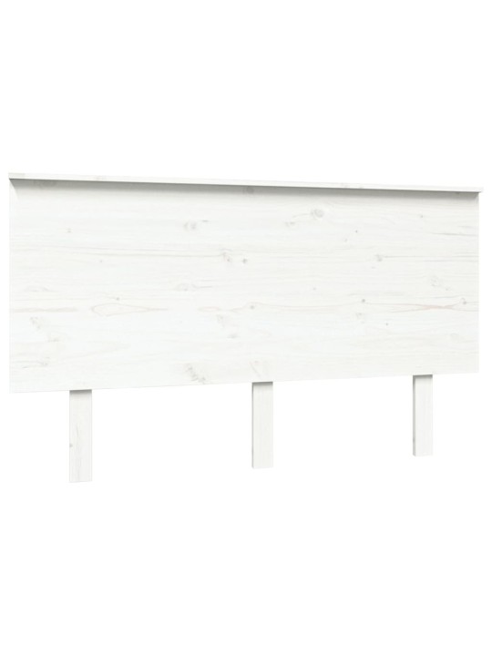 Čelo postele bílé 139 x 6 x 82,5 cm masivní borovice