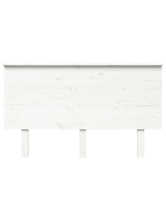 Čelo postele bílé 139 x 6 x 82,5 cm masivní borovice