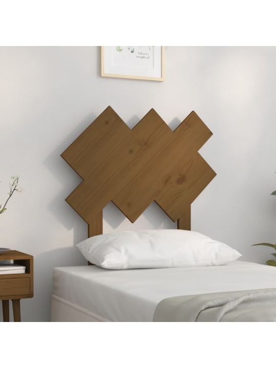 Čelo postele medově hnědé 72,5 x 3 x 81 cm masivní borovice