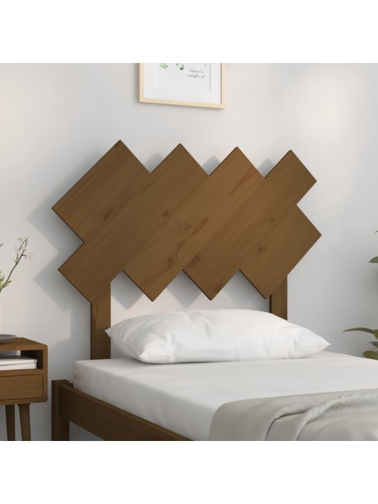 Čelo postele medově hnědé 92 x 3 x 81 cm masivní borovice