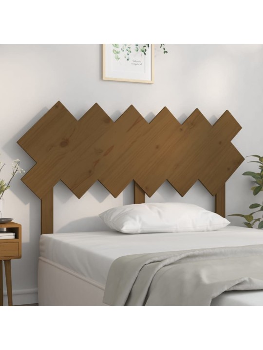 Čelo postele medově hnědé 132 x 3 x 81 cm masivní borovice