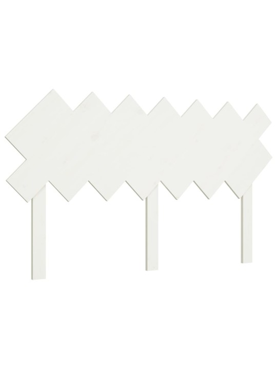 Čelo postele bílé 141 x 3 x 80,5 cm masivní borovice