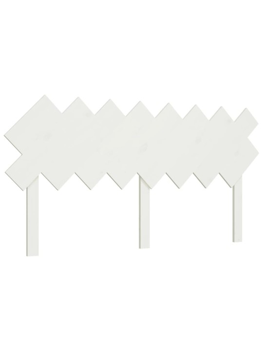 Čelo postele bílé 159,5 x 3 x 80,5 cm masivní borovice