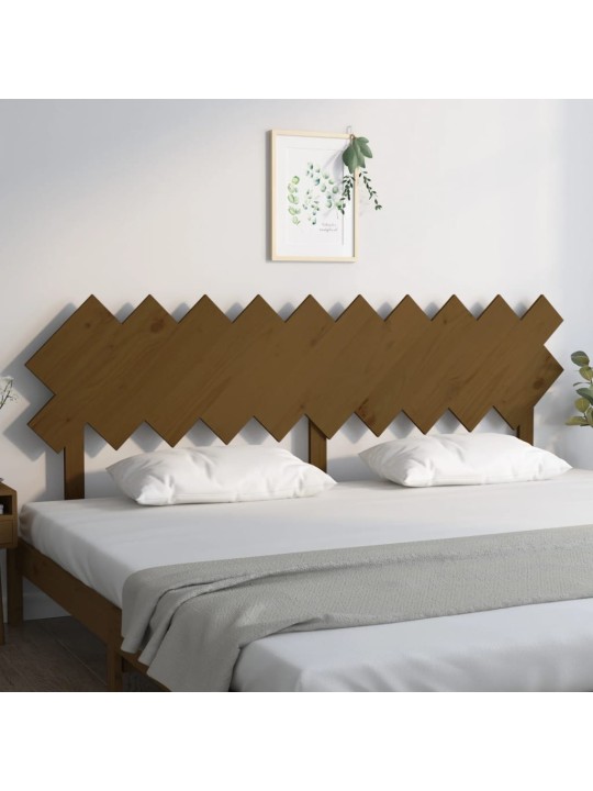 Čelo postele medově hnědé 196 x 3 x 80,5 cm masivní borovice
