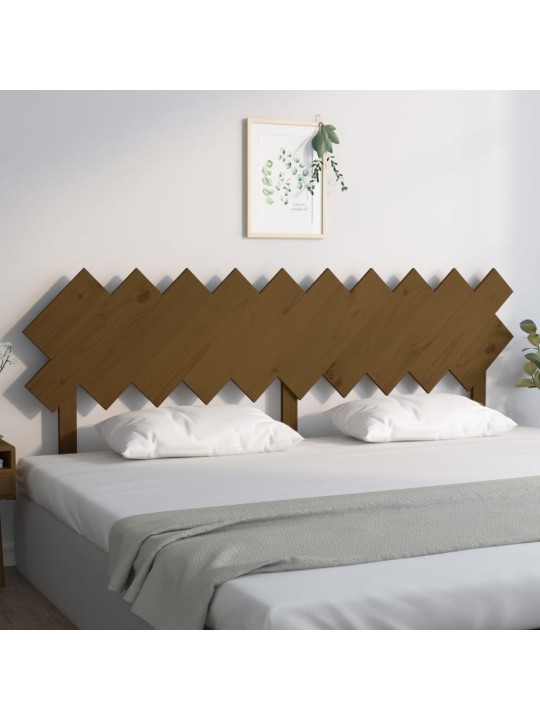 Čelo postele medově hnědé 196 x 3 x 80,5 cm masivní borovice