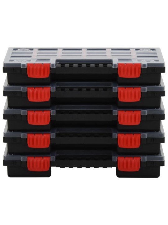 Organizéry na součástky 5 ks 34,5 x 25 x 5 cm polypropylen