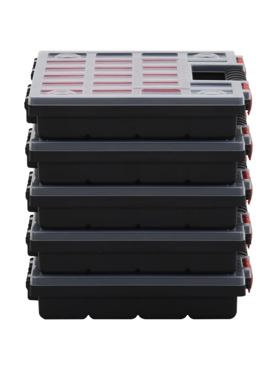 Organizéry na součástky 5 ks 34,5 x 25 x 5 cm polypropylen