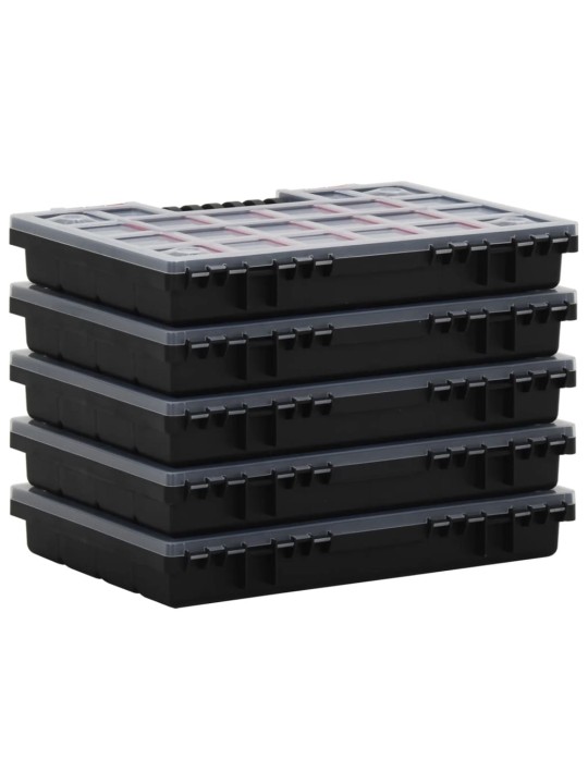 Organizéry na součástky 5 ks 34,5 x 25 x 5 cm polypropylen