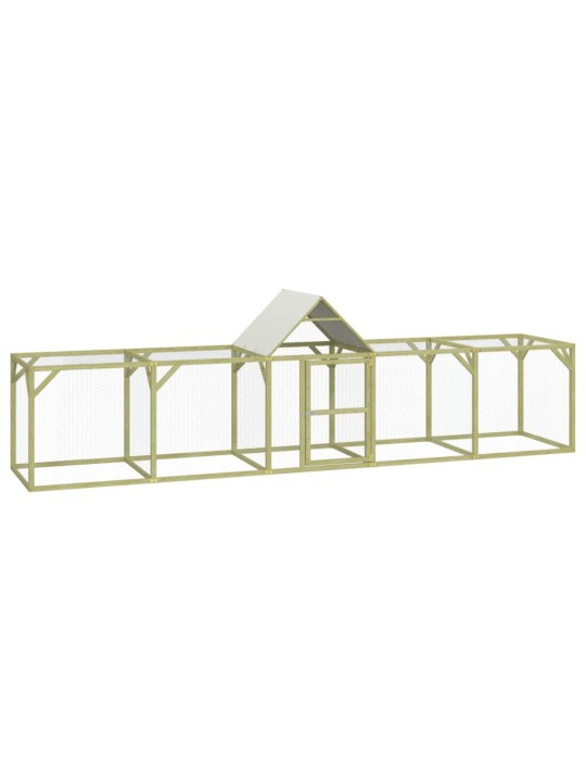 Kurník 500 x 100 x 150 cm impregnované masivní borové dřevo