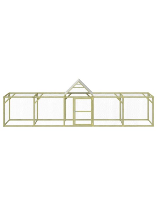 Kurník 500 x 100 x 150 cm impregnované masivní borové dřevo