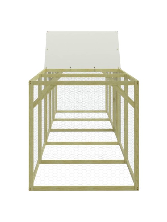 Kurník 500 x 100 x 150 cm impregnované masivní borové dřevo