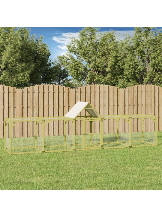 Kurník 500 x 100 x 150 cm impregnované masivní borové dřevo