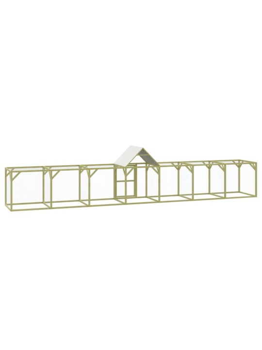 Kurník 700 x 100 x 150 cm impregnované masivní borové dřevo