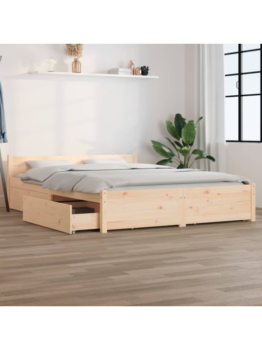 Rám postele se zásuvkami 150 x 200 cm King Size