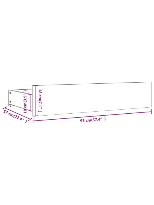 Rám postele se zásuvkami bílý 180 x 200 cm Super King