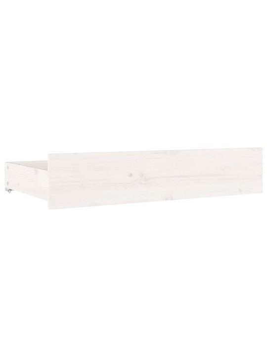 Rám postele se zásuvkami bílý 200 x 200 cm