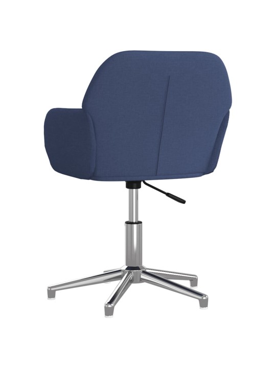 Otočné jídelní židle 2 ks modré textil