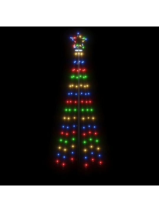 Vánoční stromek kužel 108 vícebarevných LED diod 70 x 180 cm
