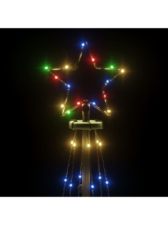 Vánoční stromek kužel 108 vícebarevných LED diod 70 x 180 cm