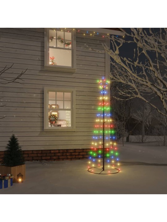 Vánoční stromek kužel 108 vícebarevných LED diod 70 x 180 cm