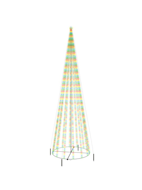 Vánoční stromek kužel 1 134 barevných LED diod 230 x 800 cm