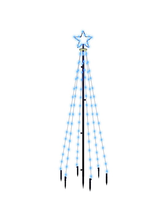 Vánoční strom s hrotem 108 modrých LED diod 180 cm