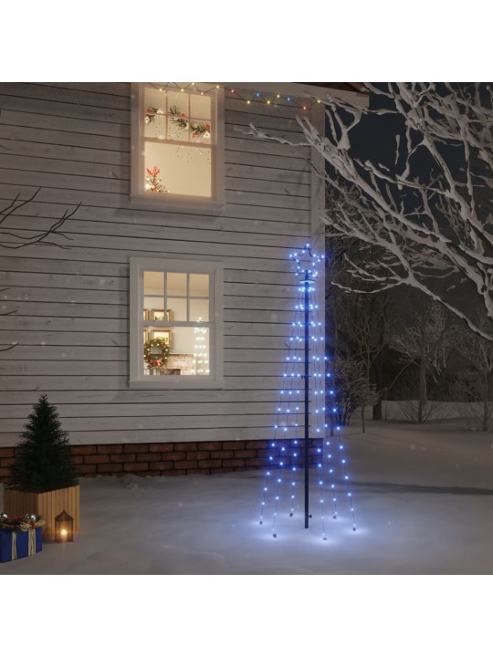 Vánoční strom s hrotem 108 modrých LED diod 180 cm