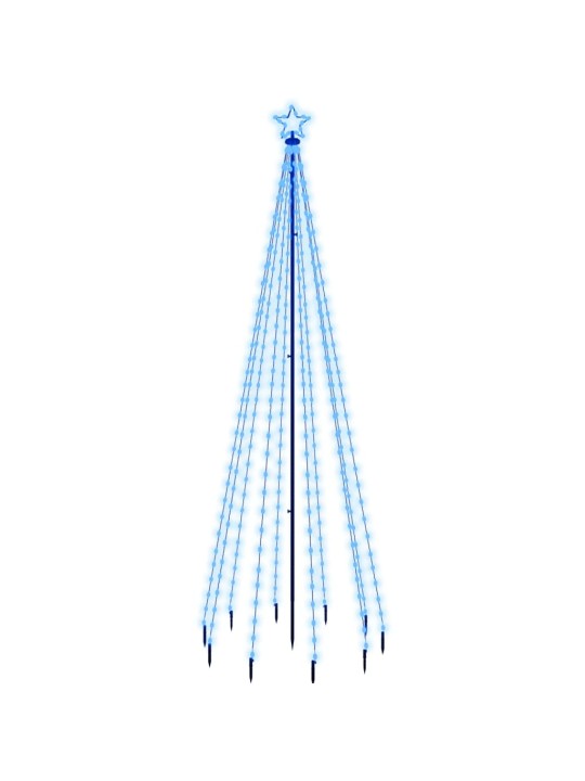 Vánoční strom s hrotem 310 modrých LED diod 300 cm
