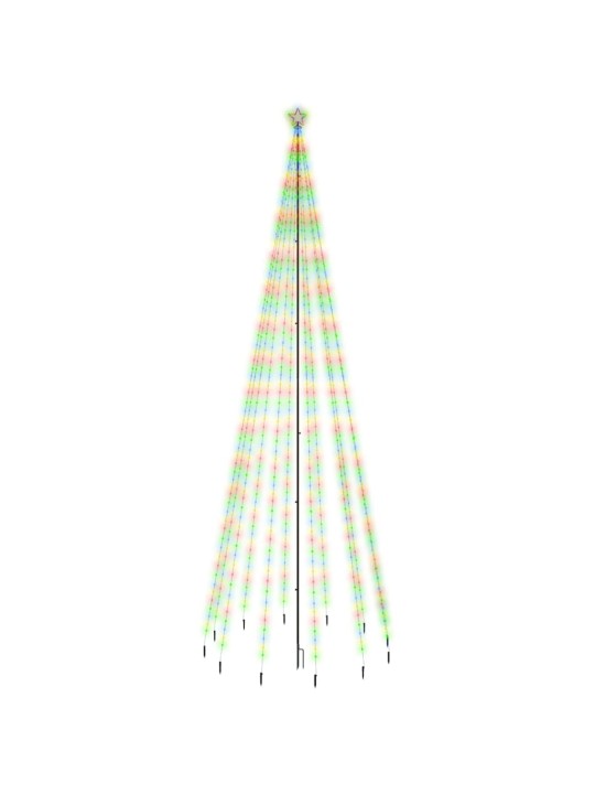 Vánoční strom s hrotem 732 barevných LED diod 500 cm