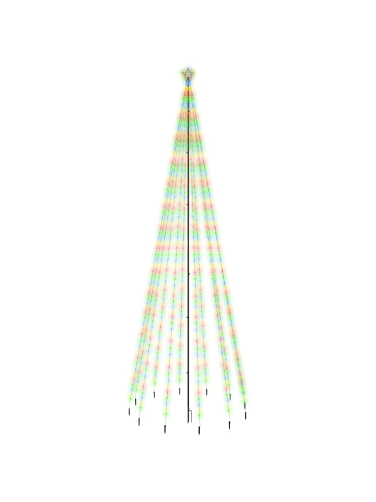 Vánoční strom s hrotem 732 barevných LED diod 500 cm