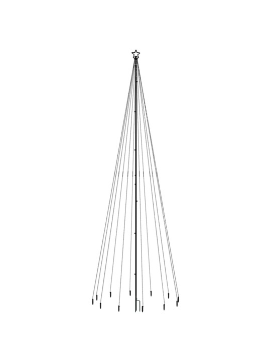 Vánoční strom s hrotem 732 barevných LED diod 500 cm