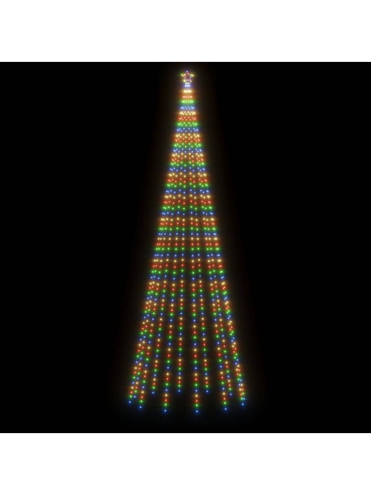 Vánoční strom s hrotem 732 barevných LED diod 500 cm