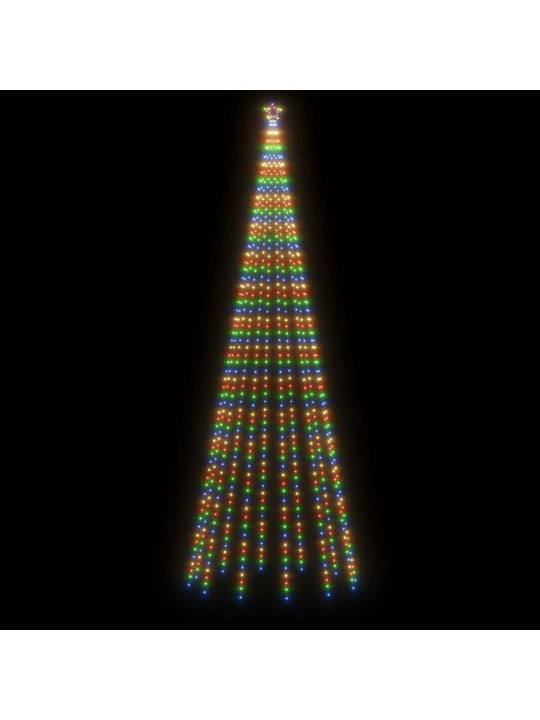Vánoční strom s hrotem 732 barevných LED diod 500 cm