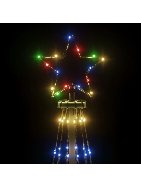Vánoční strom s hrotem 732 barevných LED diod 500 cm