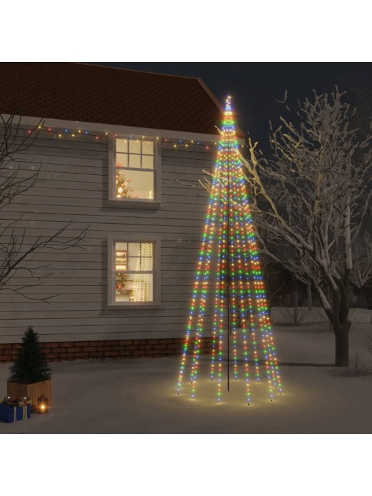 Vánoční strom s hrotem 732 barevných LED diod 500 cm