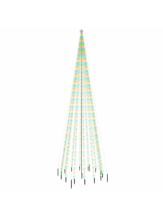 Vánoční strom s hrotem 1 134 barevných LED diod 800 cm