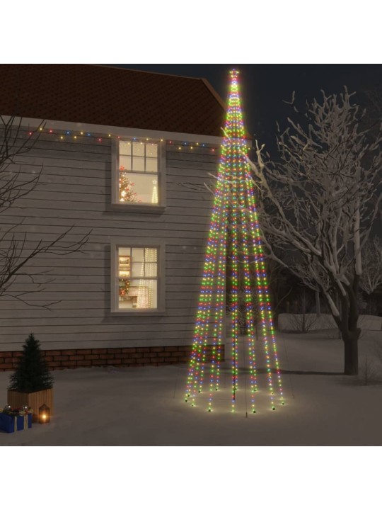 Vánoční strom s hrotem 1 134 barevných LED diod 800 cm