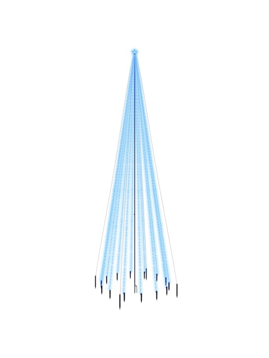 Vánoční strom s hrotem 1 134 modrých LED diod 800 cm