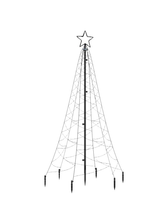 Vánoční strom s hrotem 200 modrých LED diod 180 cm