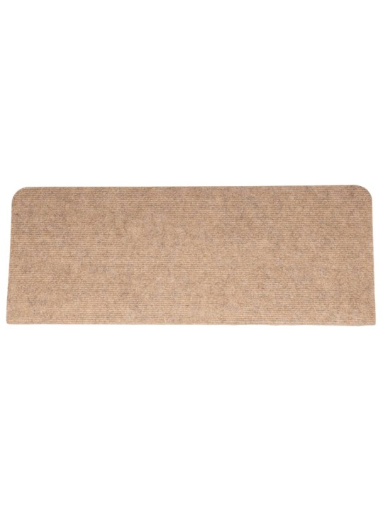 Samolepicí nášlapy na schody 15 ks 65x24,5x3,5 cm béžové