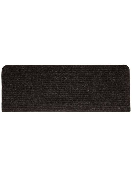 Samolepicí nášlapy na schody 15 ks 65x24,5x3,5 cm antracitové