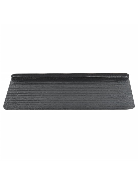 Samolepicí nášlapy na schody 15 ks 65x24,5x3,5 cm antracitové