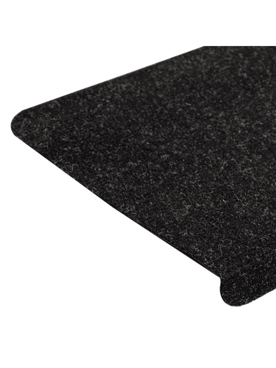Samolepicí nášlapy na schody 15 ks 65x24,5x3,5 cm antracitové