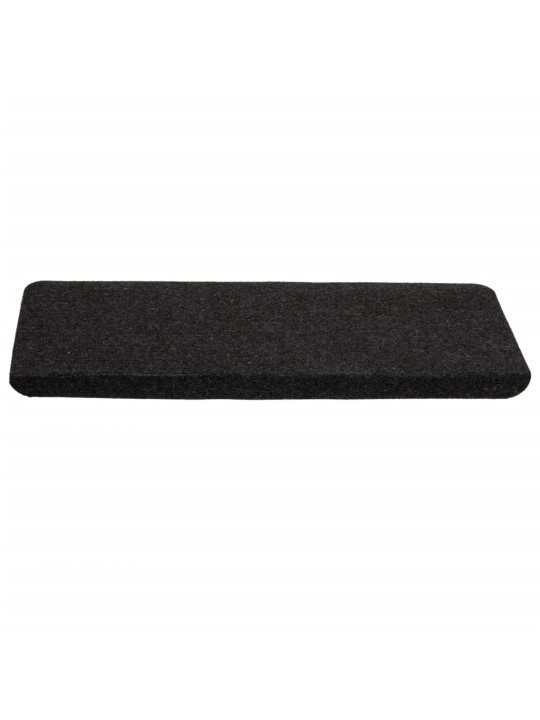 Samolepicí nášlapy na schody 15 ks 65x24,5x3,5 cm černé