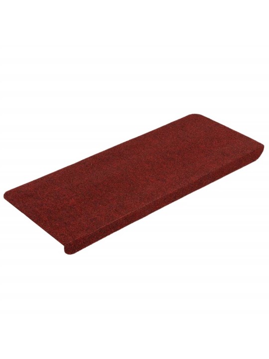 Samolepicí nášlapy na schody 15 ks 65x24,5x3,5 cm červené