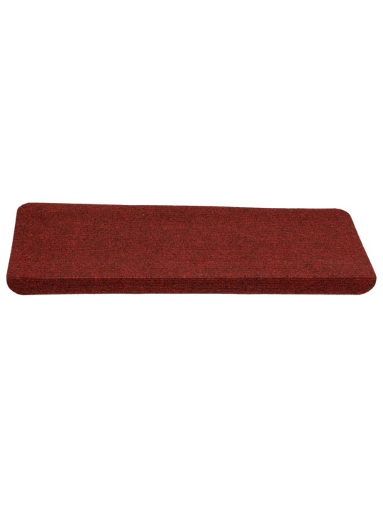 Samolepicí nášlapy na schody 15 ks 65x24,5x3,5 cm červené